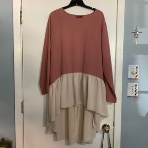 SHEIN size 2 XL long sleeve high low top